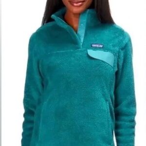 SOLD Patagonia Turquoise Fleece Jacket Small